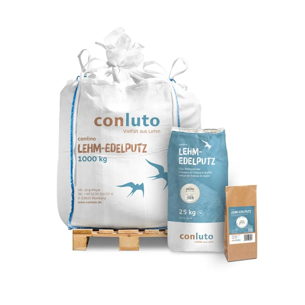 [HCN120.CP100] Clay facing plaster (White, 1000 kg)